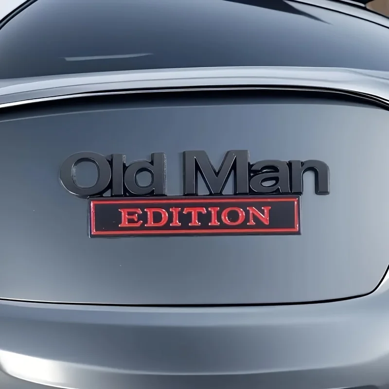 Men Accessories Logo - Old Man Edition 3D Emblem Sticker