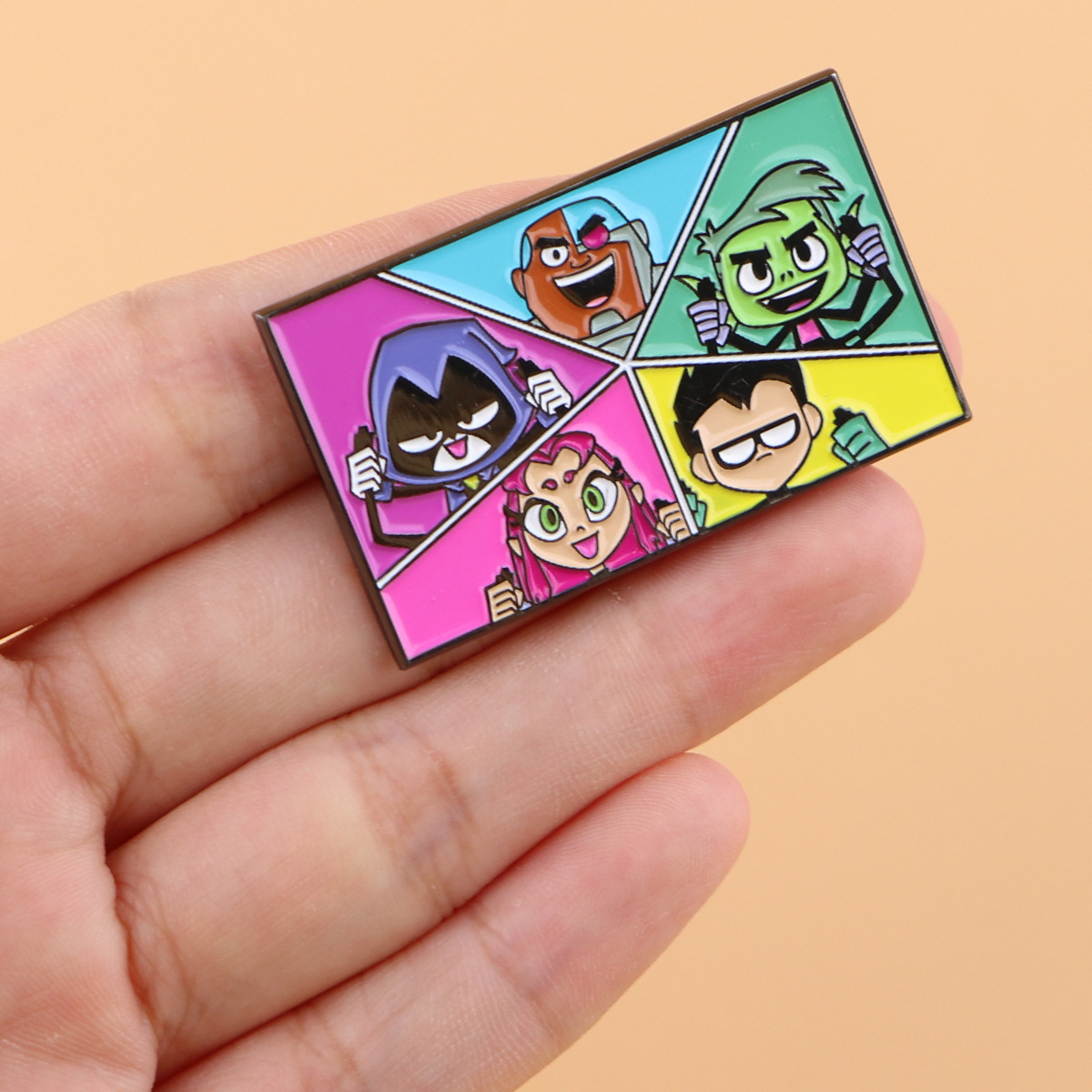 Lapel Pin Enamel - New Teen Heroes Team Enamel Pin