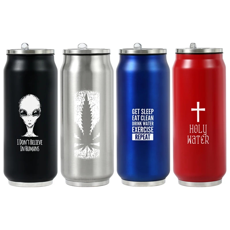 Flask Stainless Steel - 500ML 304 Stainless Steel Cola Can