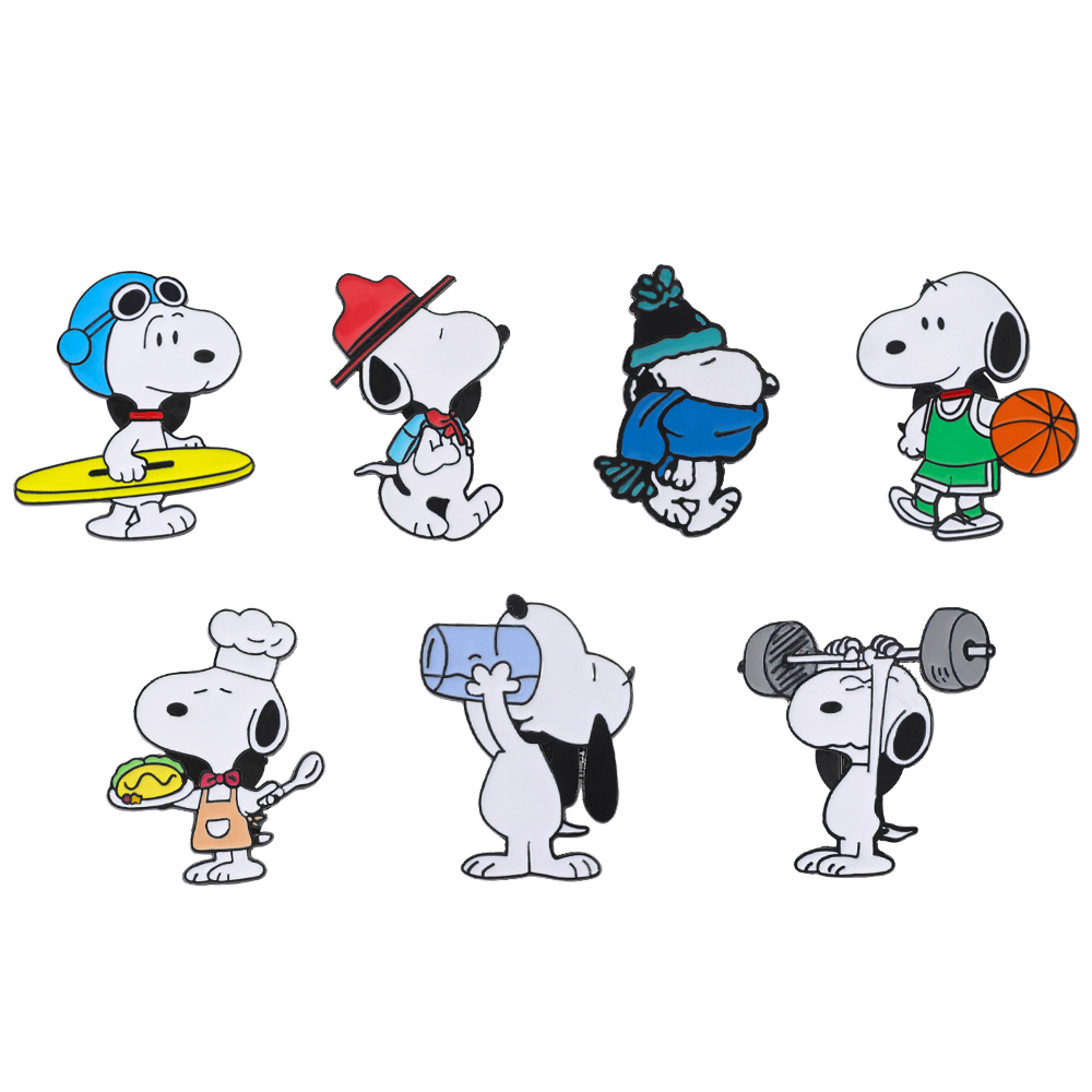 Lapel Pin Enamel - Snoopy Enamel Pin Collection - Cute