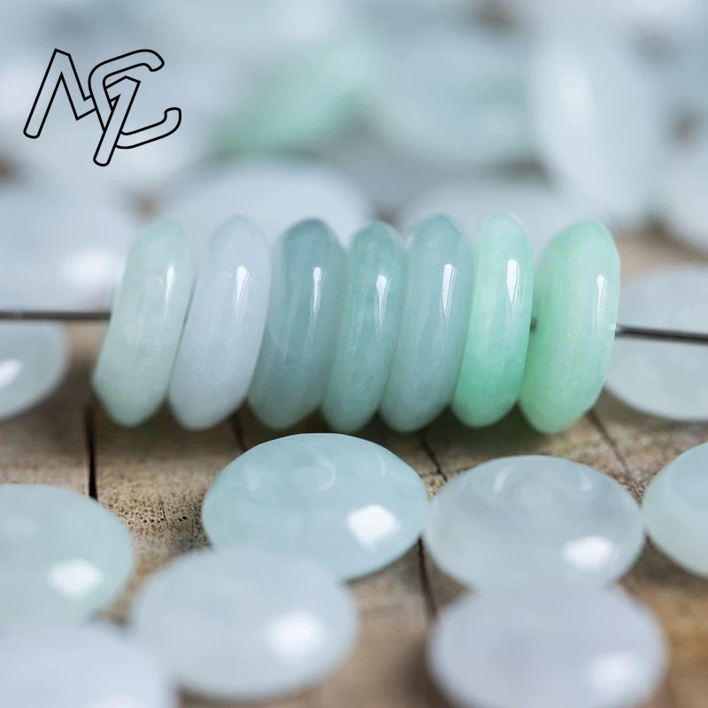 10pcs Natural Emerald White Ja - Men'S Accessories Fashion ulasan dan harga
