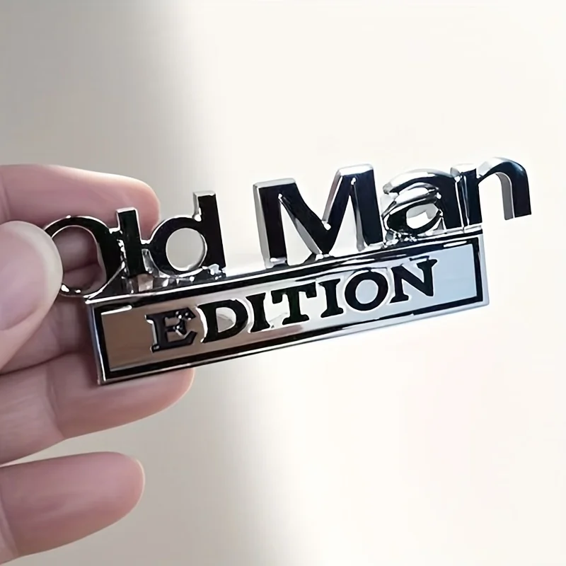 Old Man Edition 3D Emblem Stic - Men Accessories Logo ulasan dan harga