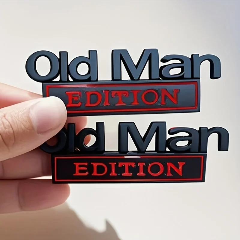 Old Man Edition 3D Emblem Stic - Men Accessories Logo ulasan dan harga