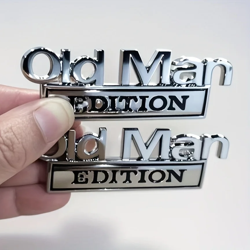 Old Man Edition 3D Emblem Stic - Men Accessories Logo ulasan dan harga