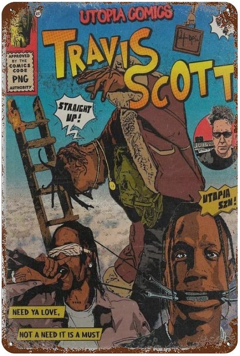 Travis-Scott Posters Vintage B - Men'S Accessories Rack ulasan dan harga