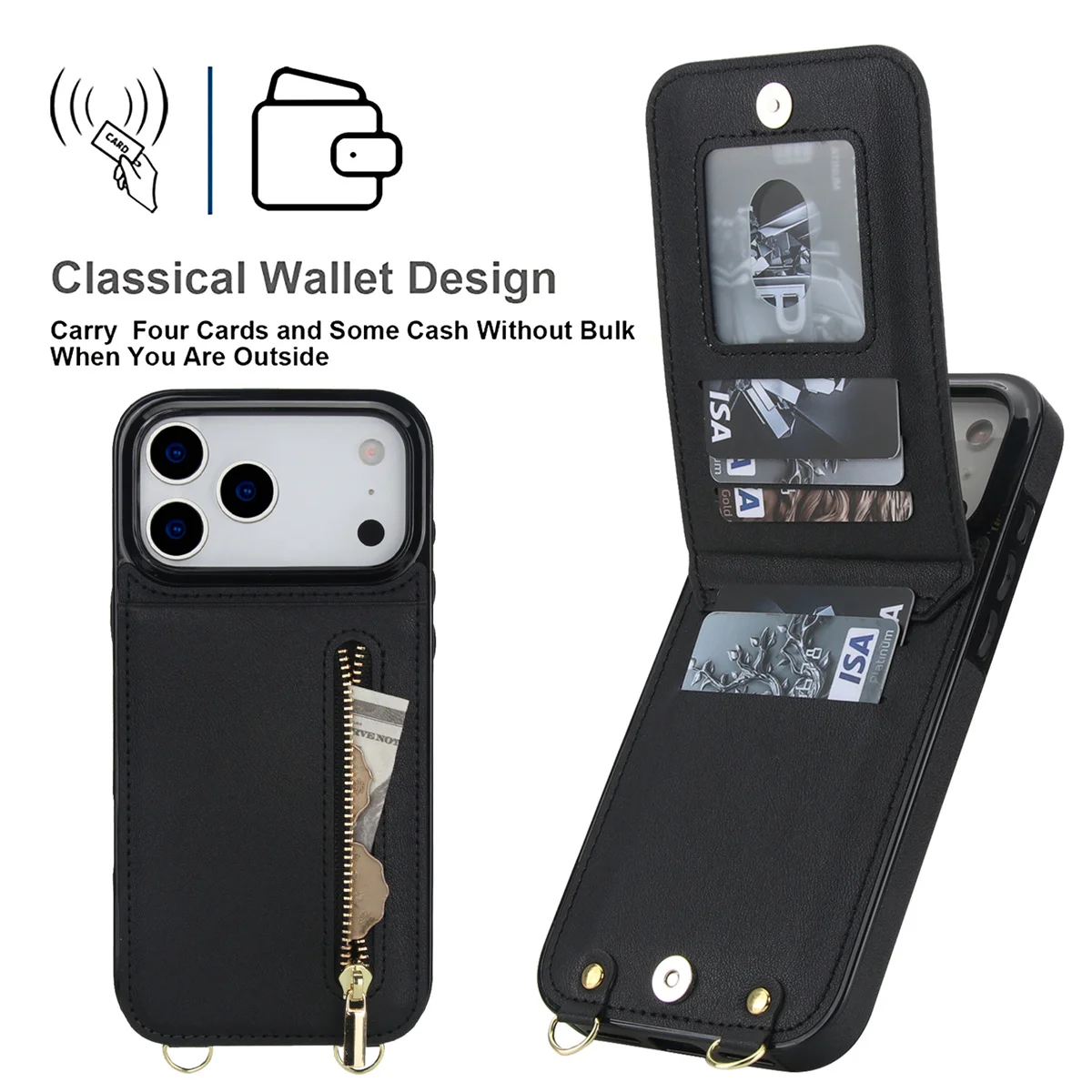 Crossbody Zipper Wallet Card H - Phone Wallet Combo ulasan dan harga