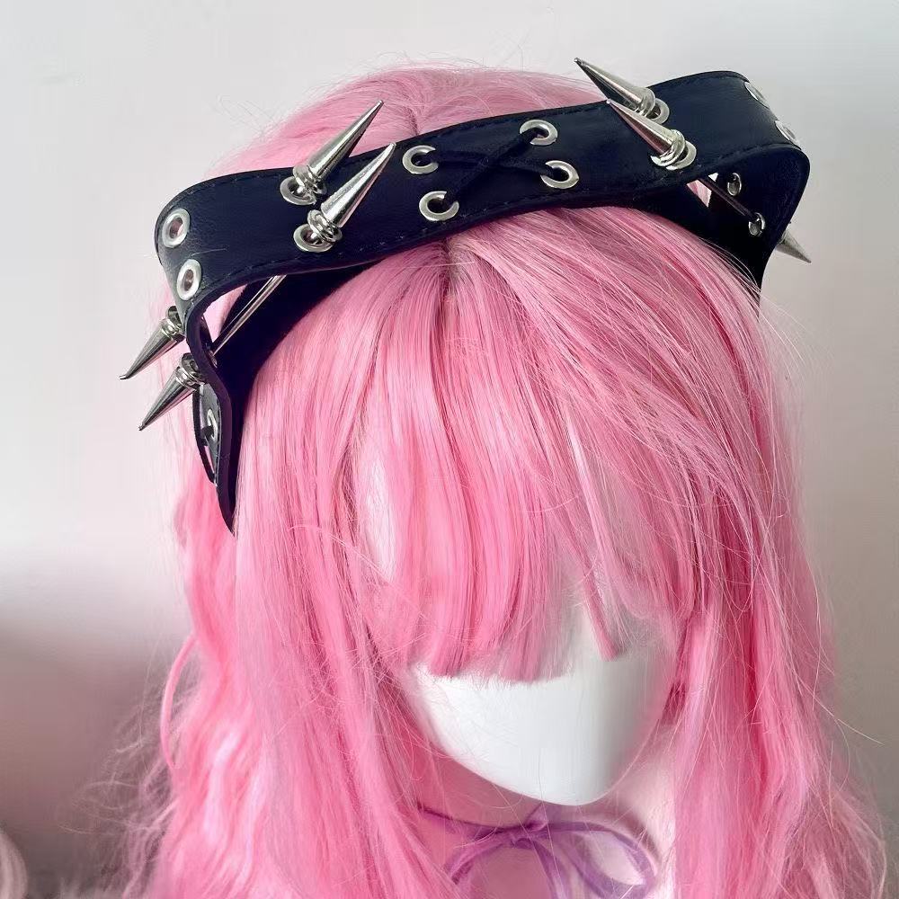 Punk Harajuku Rivet Headband,  - Men Accessories Earrings ulasan dan harga