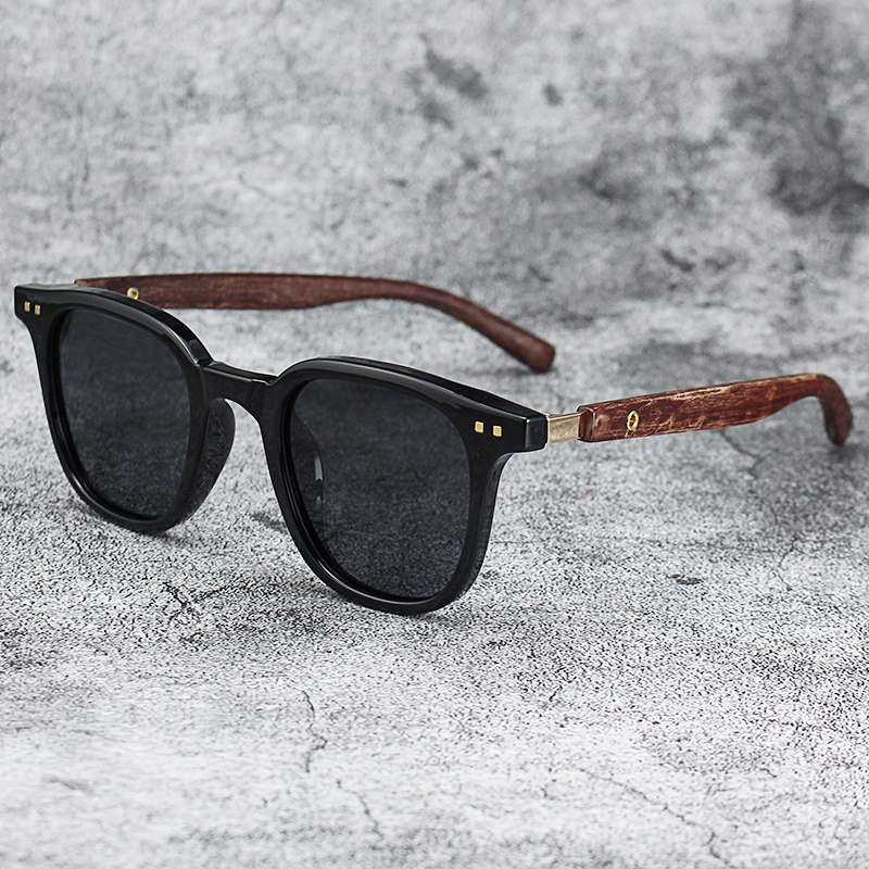 Trendy Men Vintage Wooden Fram - Men'S Accessories Glasses ulasan dan harga