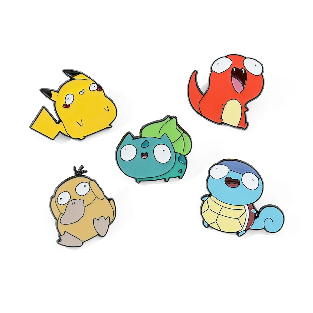 5 Pcs Cartoon Elf Brooch Perso - Lapel Pin Enamel ulasan dan harga