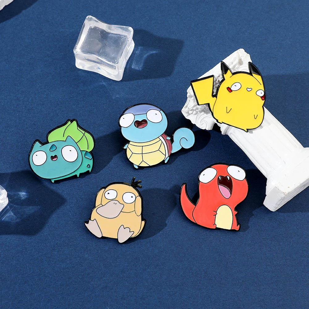 5 Pcs Cartoon Elf Brooch Perso - Lapel Pin Enamel ulasan dan harga