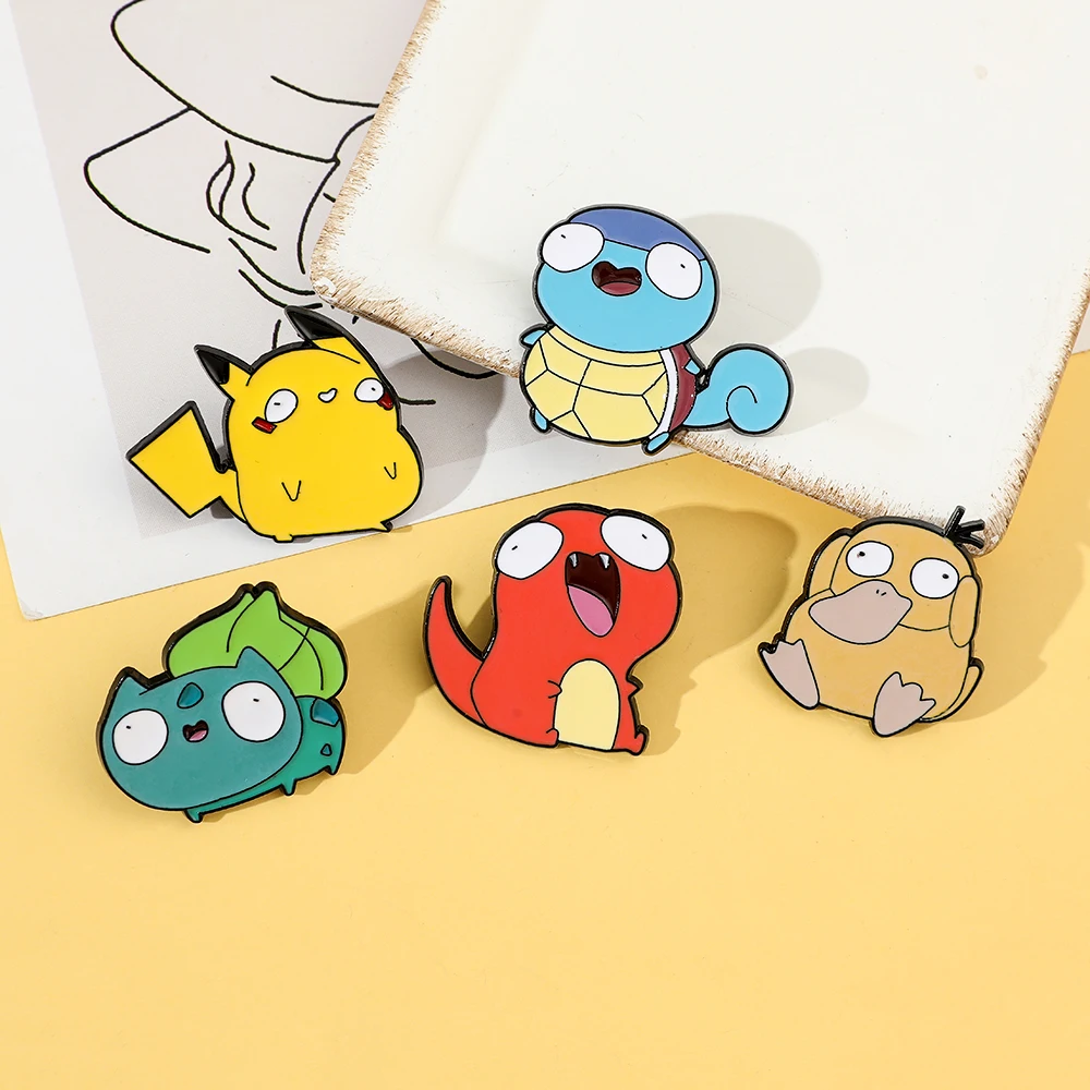 5 Pcs Cartoon Elf Brooch Perso - Lapel Pin Enamel ulasan dan harga