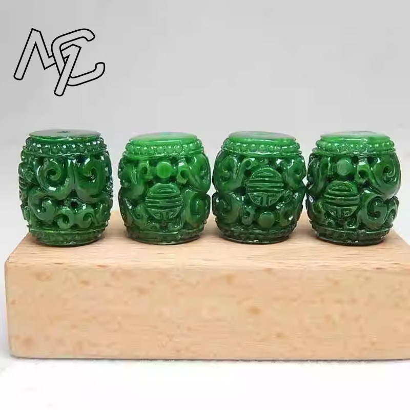 5pc Natural Green Jade Carving - Men'S Accessories Fashion ulasan dan harga