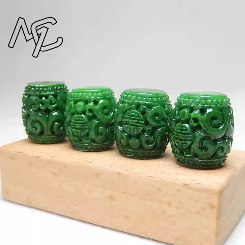 5pc Natural Green Jade Carving - Men'S Accessories Fashion ulasan dan harga