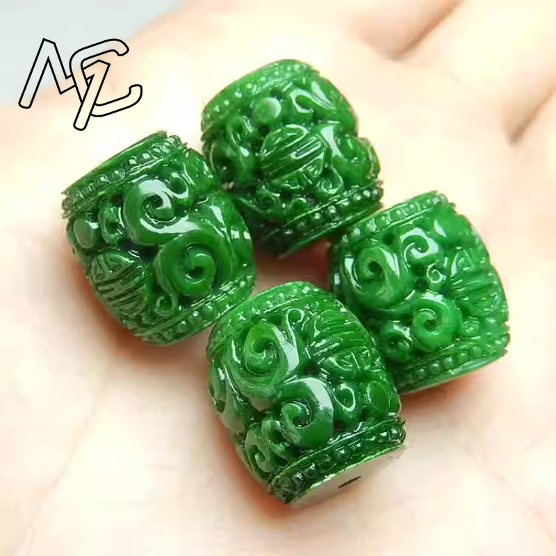 5pc Natural Green Jade Carving - Men'S Accessories Fashion ulasan dan harga