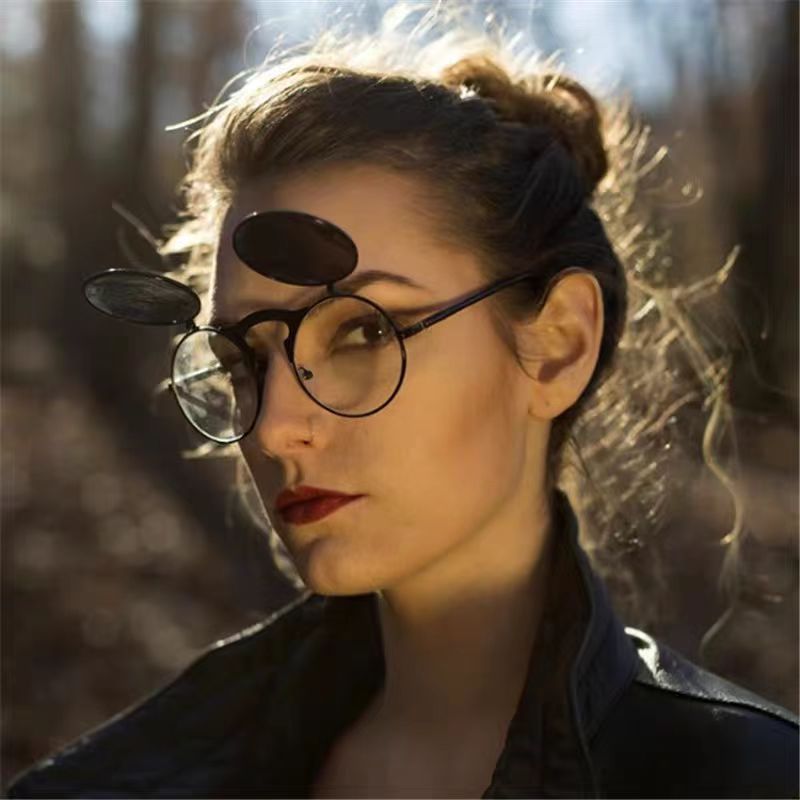 Retro Steampunk Red Round Sung - Men'S Accessories Glasses ulasan dan harga