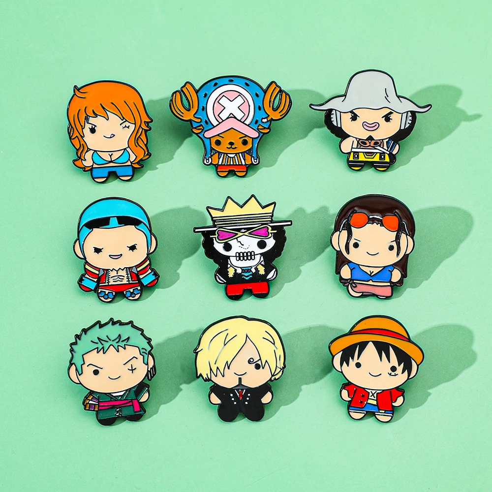 9 Pcs Creative Cartoon Brooch  - Lapel Pin Enamel ulasan dan harga