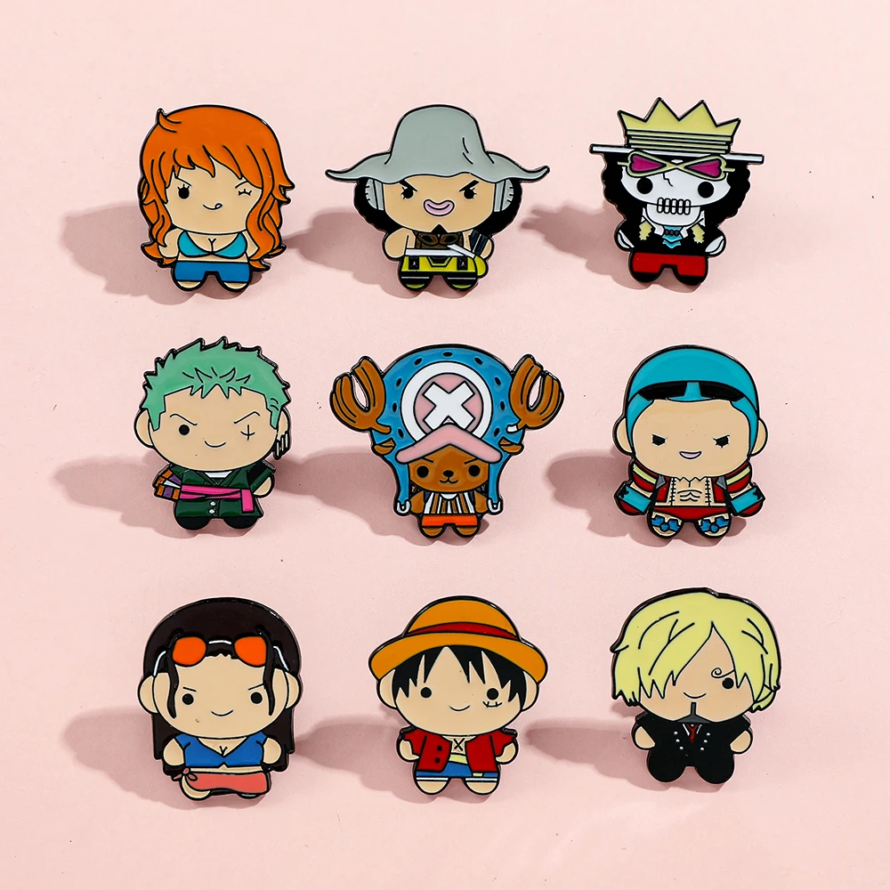 9 Pcs Creative Cartoon Brooch  - Lapel Pin Enamel ulasan dan harga