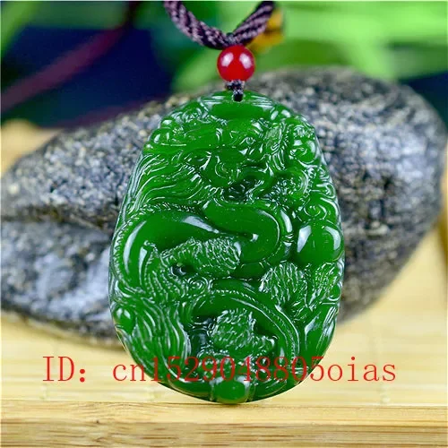 Natural Green Chinese Jade Dra - Men'S Accessories Fashion ulasan dan harga