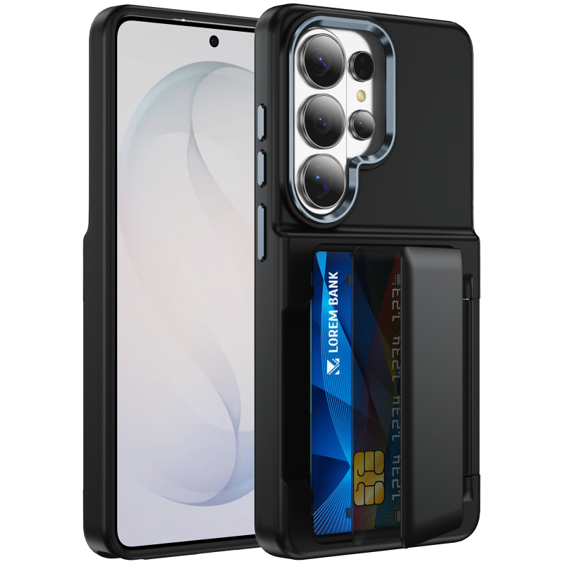 New Solid Color Frosted PC Wal - Phone Wallet Combo ulasan dan harga