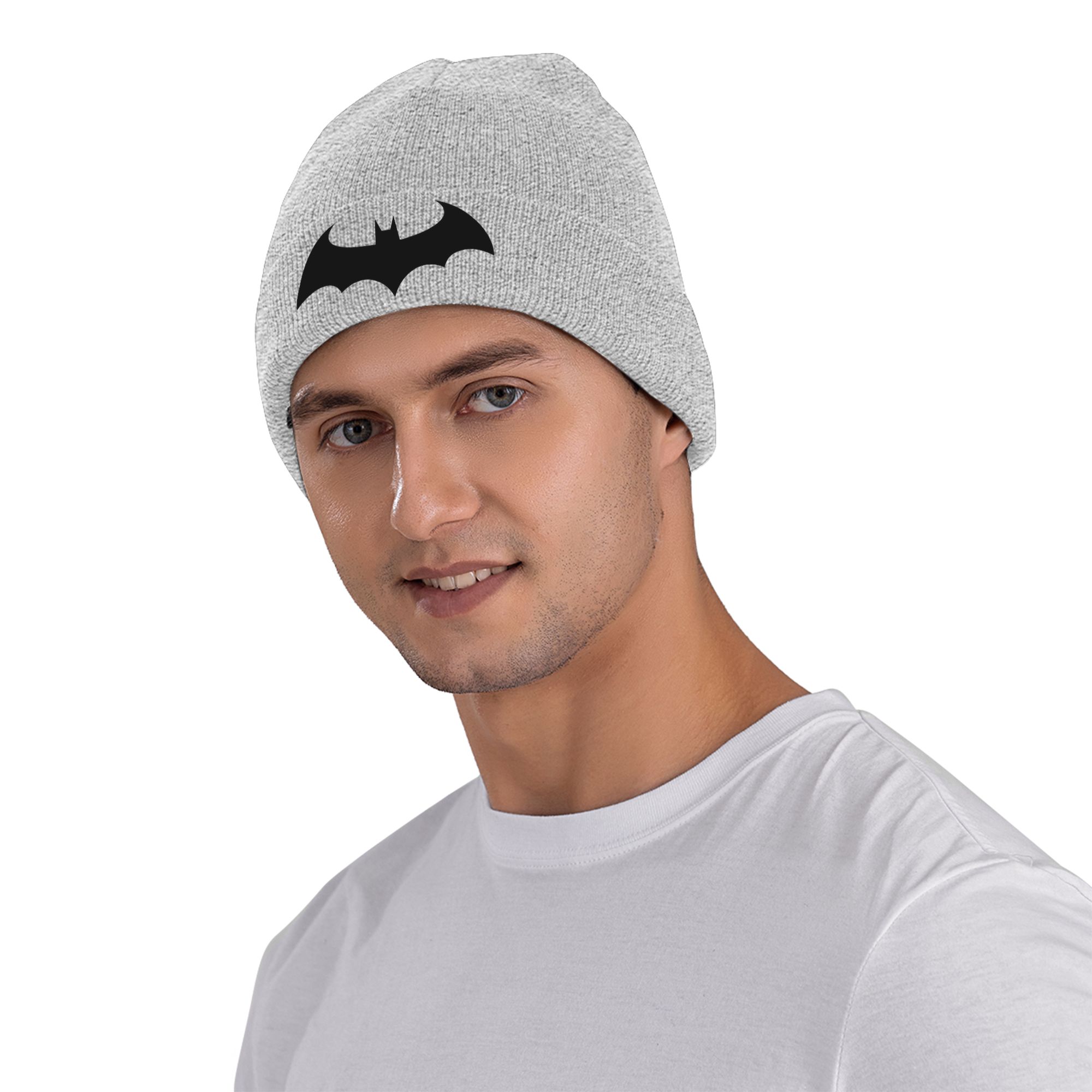 Batmans Black Logo Bat Knit Ha - Men Accessories Logo ulasan dan harga