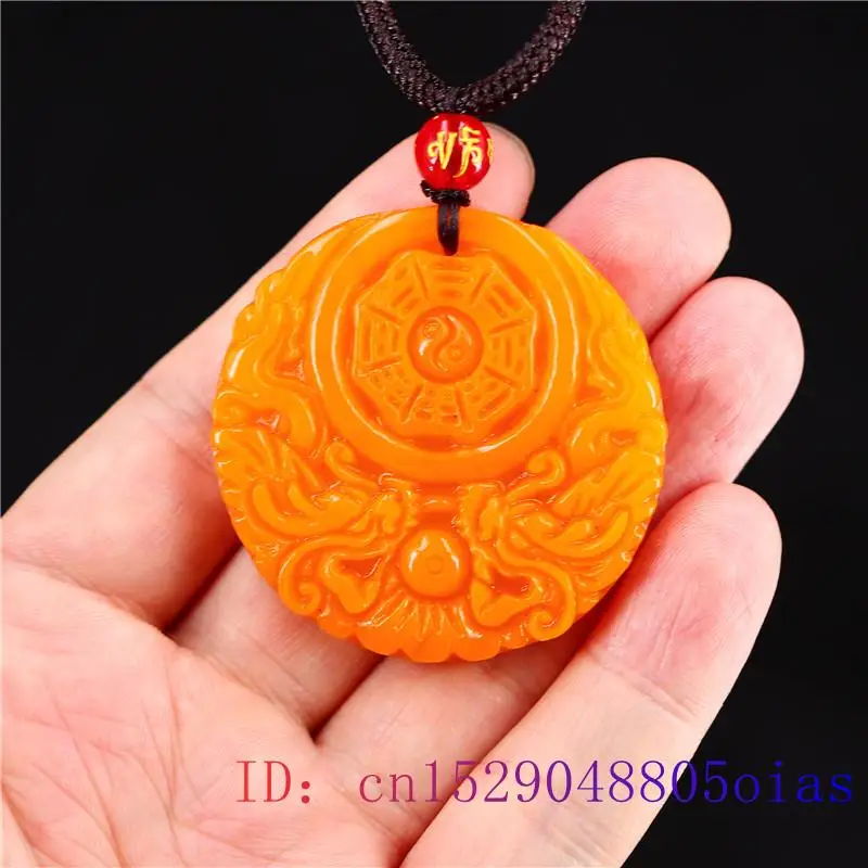 Yellow Jade Dragon Pendant Gif - Men'S Accessories Fashion ulasan dan harga