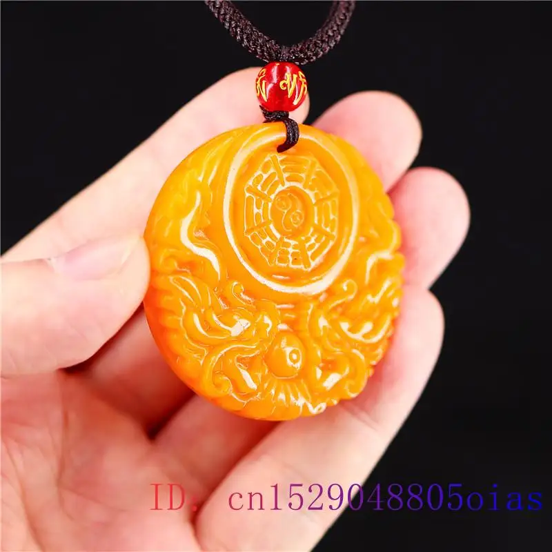 Yellow Jade Dragon Pendant Gif - Men'S Accessories Fashion ulasan dan harga