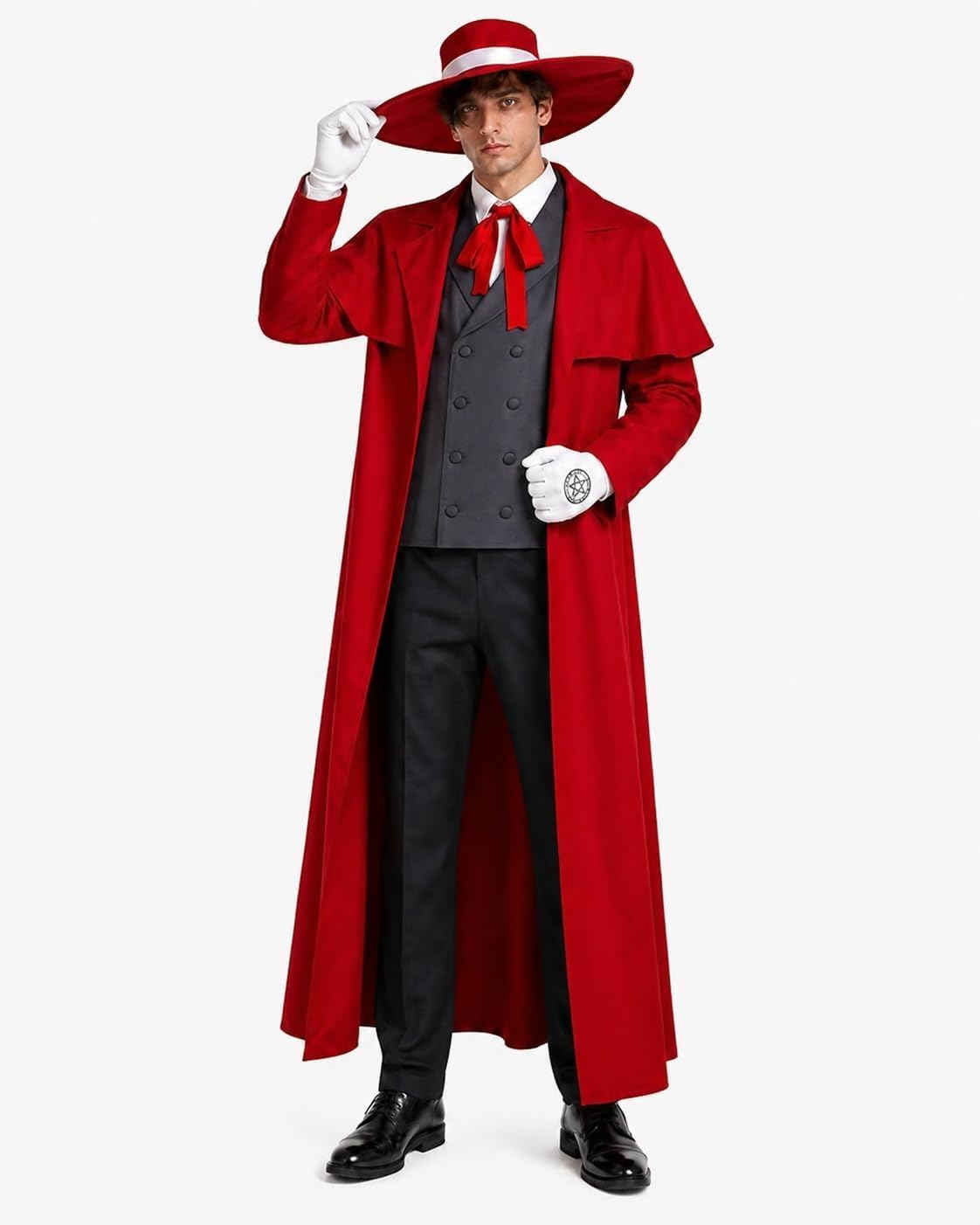 Anime Alucard Cosplay Costume  - Men'S Vampire Accessories ulasan dan harga