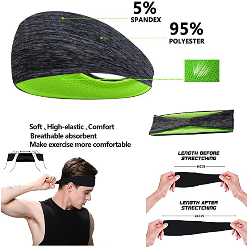 3PCS Sweatband for Men Women E - Men'S Yoga Accessories ulasan dan harga