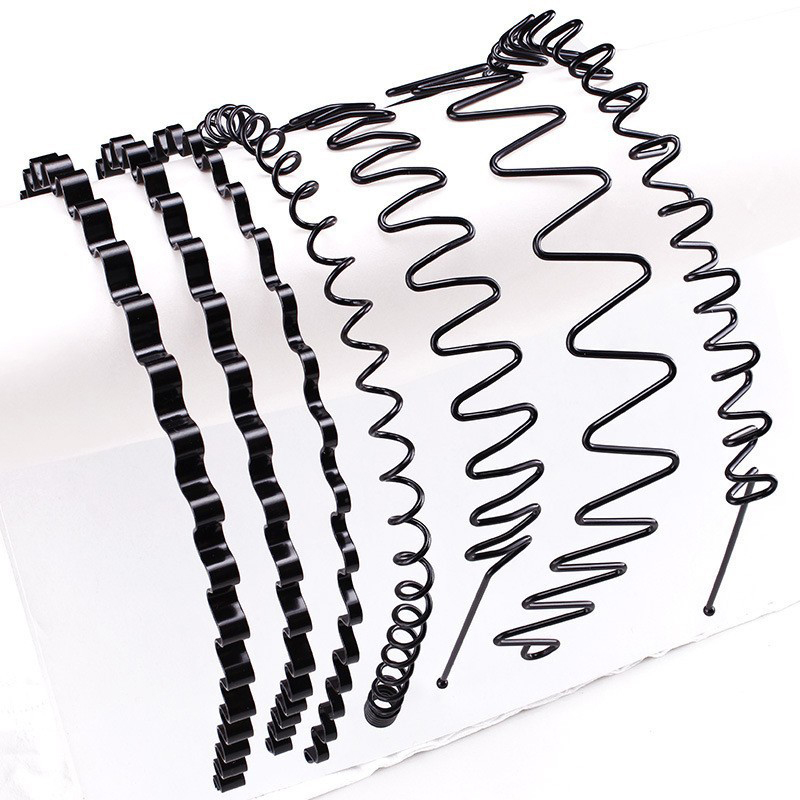 Unisex Metal Wavy Spring Hair  - Men Accessories Earrings ulasan dan harga
