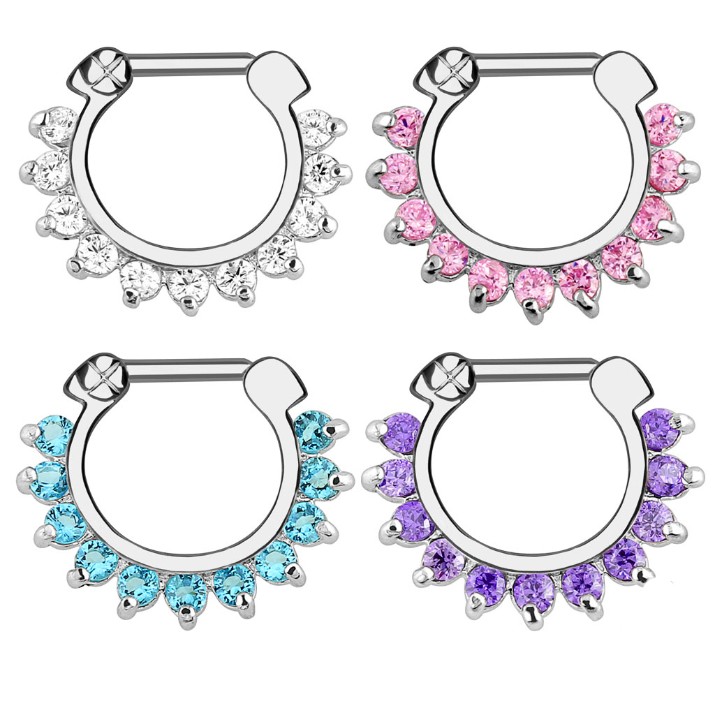 1pcs Hoop Clip On Nose Septum  - Men Accessories Earrings ulasan dan harga