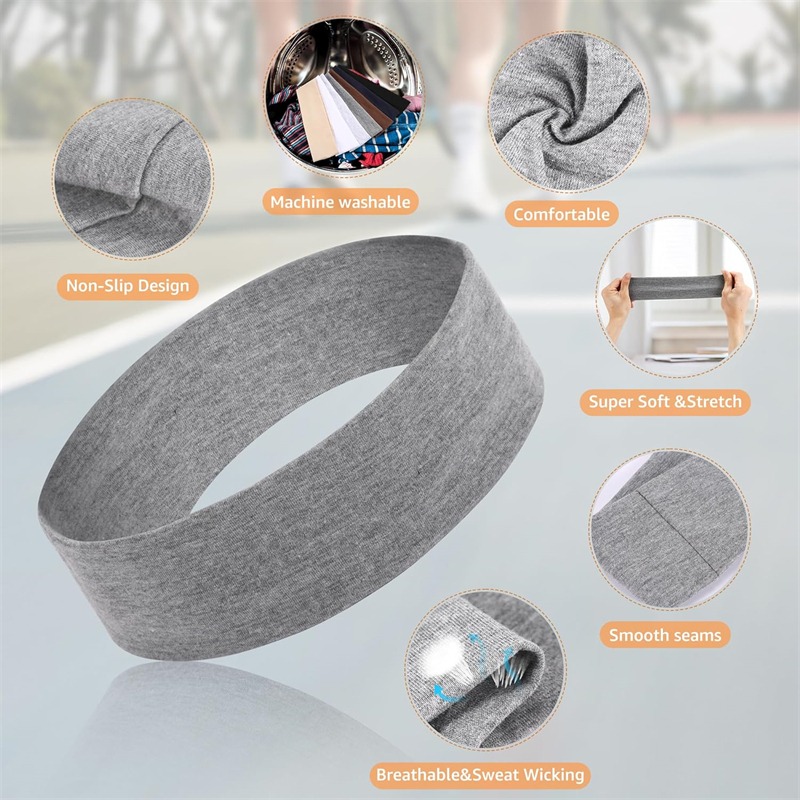 7Pcs Solid Elastic Hair Bands  - Men'S Yoga Accessories ulasan dan harga