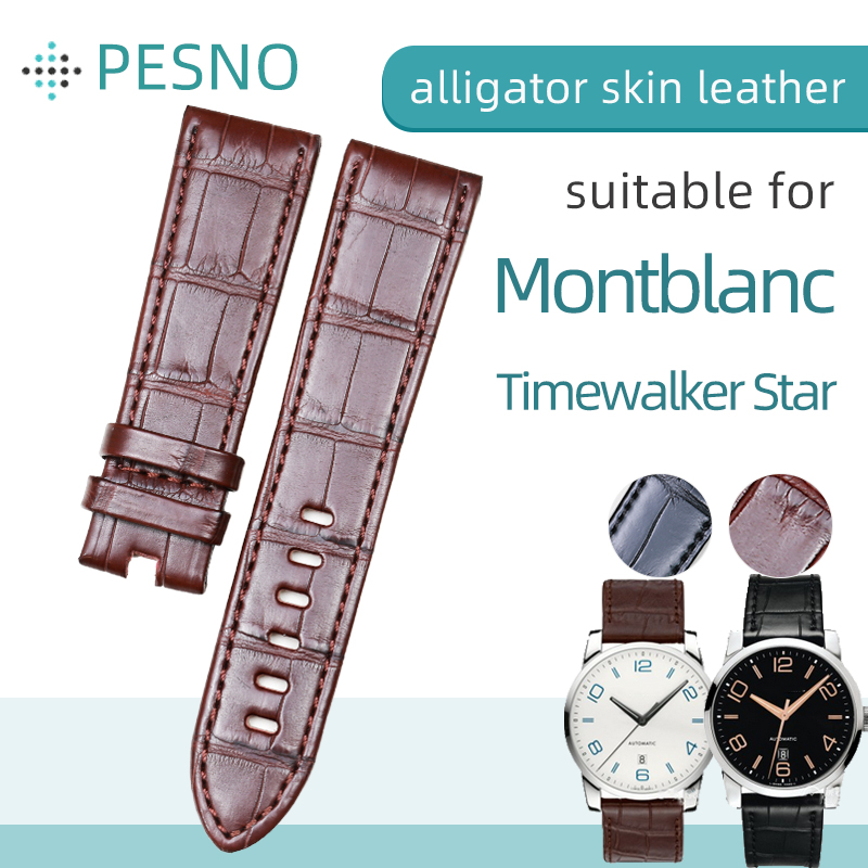 Pesno Black Brown Crocodile Le - Men'S Accessories Montblanc ulasan dan harga