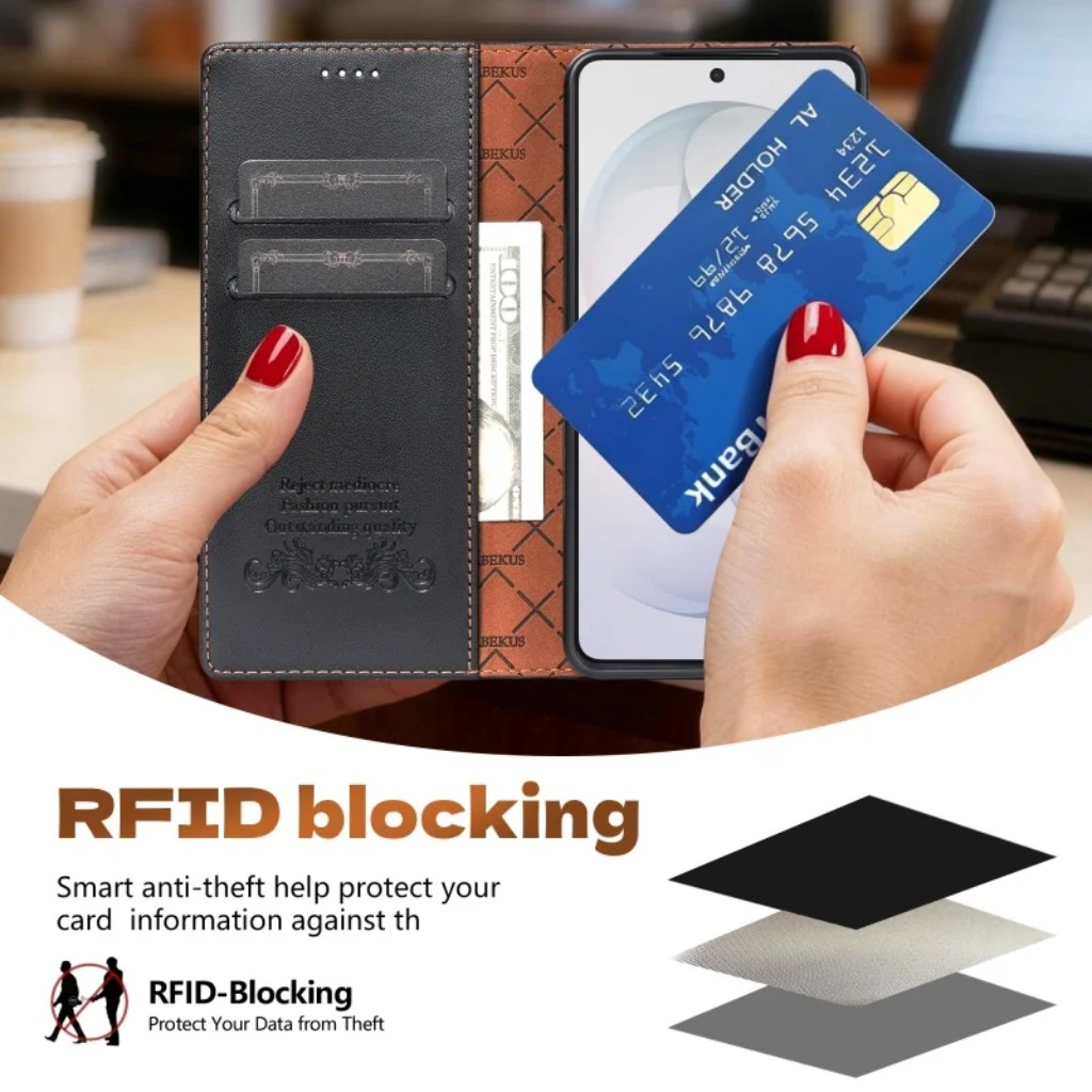 RFID Blocking Card Holder Wall - Phone Wallet Combo ulasan dan harga