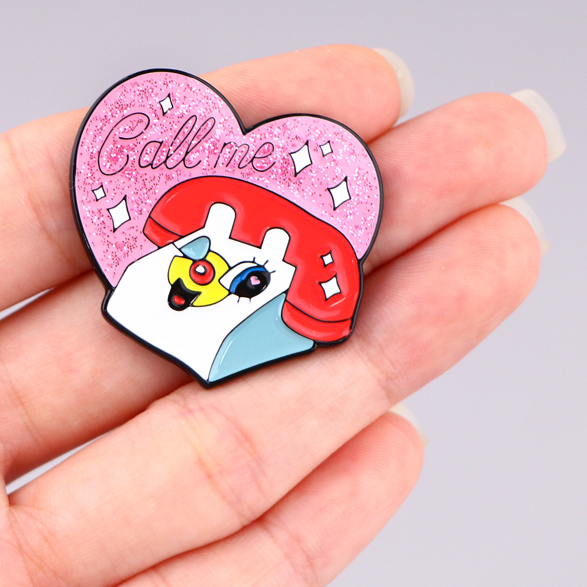 Cute Police Girl Alloy Brooch  - Lapel Pin Enamel ulasan dan harga
