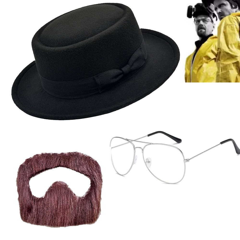 Walter White Cosplay Beard Hat - Men'S Accessories Glasses ulasan dan harga