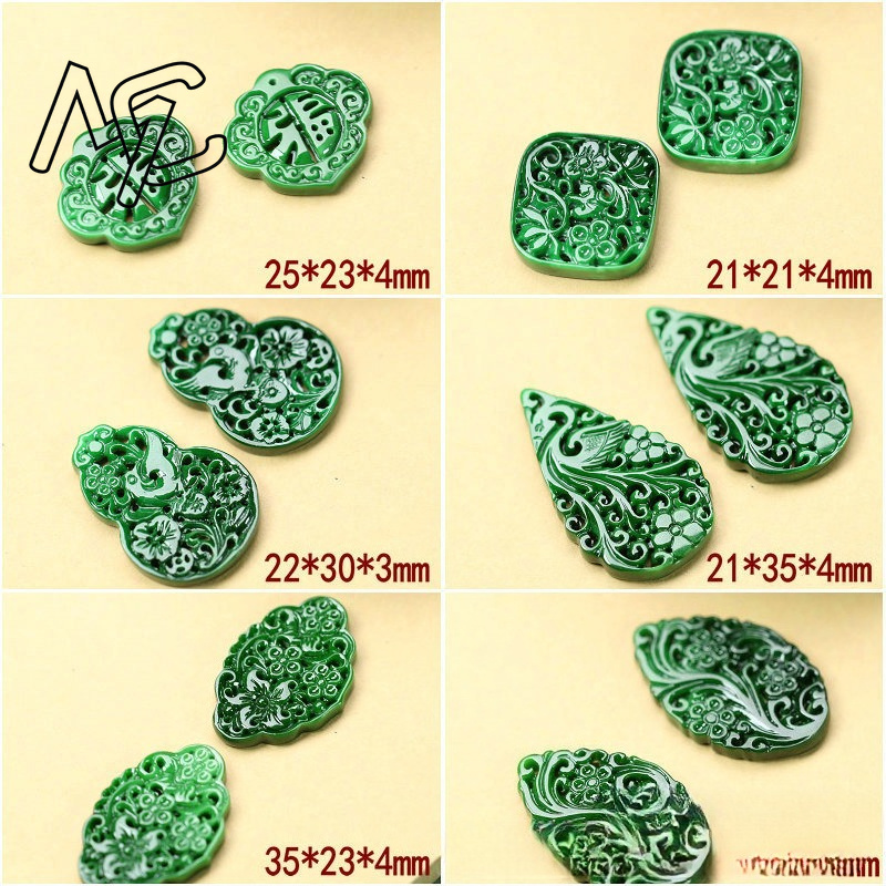 2pcs DIY Natural Dry Green Eme - Men Accessories Earrings ulasan dan harga