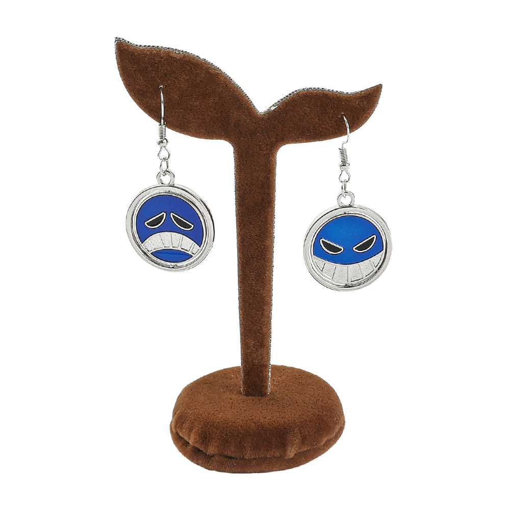 Creative Rotatable Smiling Fac - Men Accessories Earrings ulasan dan harga