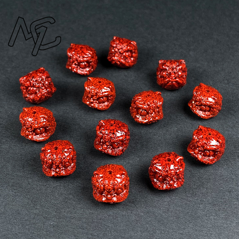 10pc Natural Cinnabar Crystal  - Men Accessories Earrings ulasan dan harga