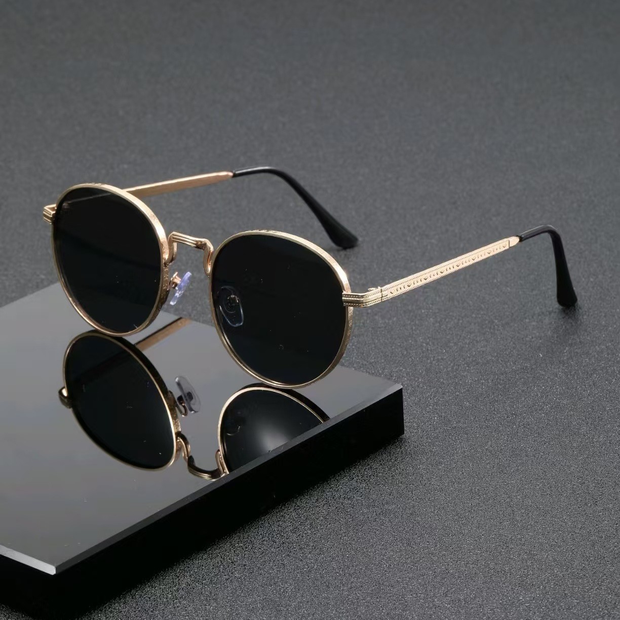 Fashion Classic Round Sunglass - Men'S Accessories Glasses ulasan dan harga
