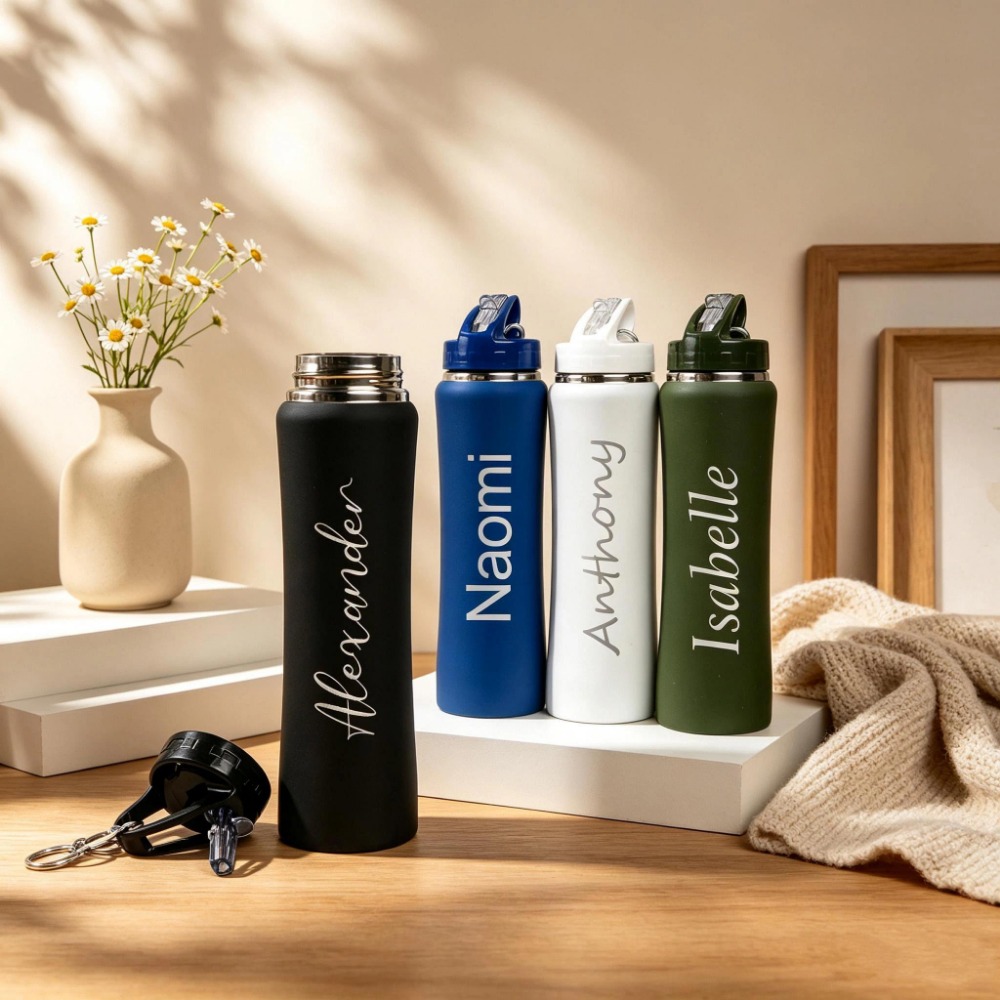 1. Custom Name Soccer Stainles - Flask Stainless Steel ulasan dan harga