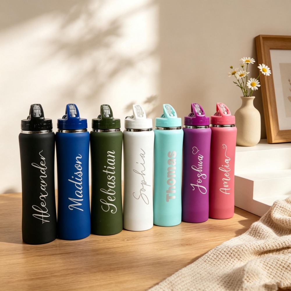 1. Custom Name Soccer Stainles - Flask Stainless Steel ulasan dan harga