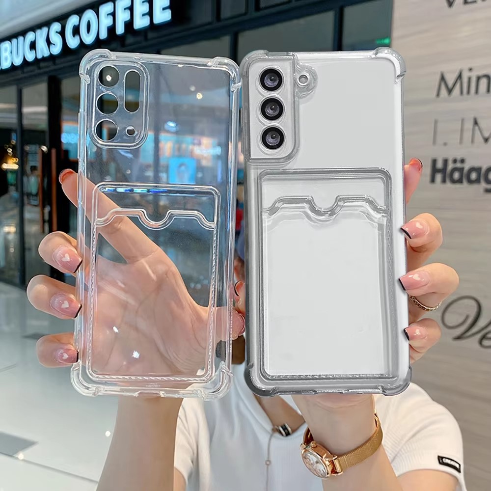 Clear Silicone Card Slot Holde - Phone Wallet Combo ulasan dan harga