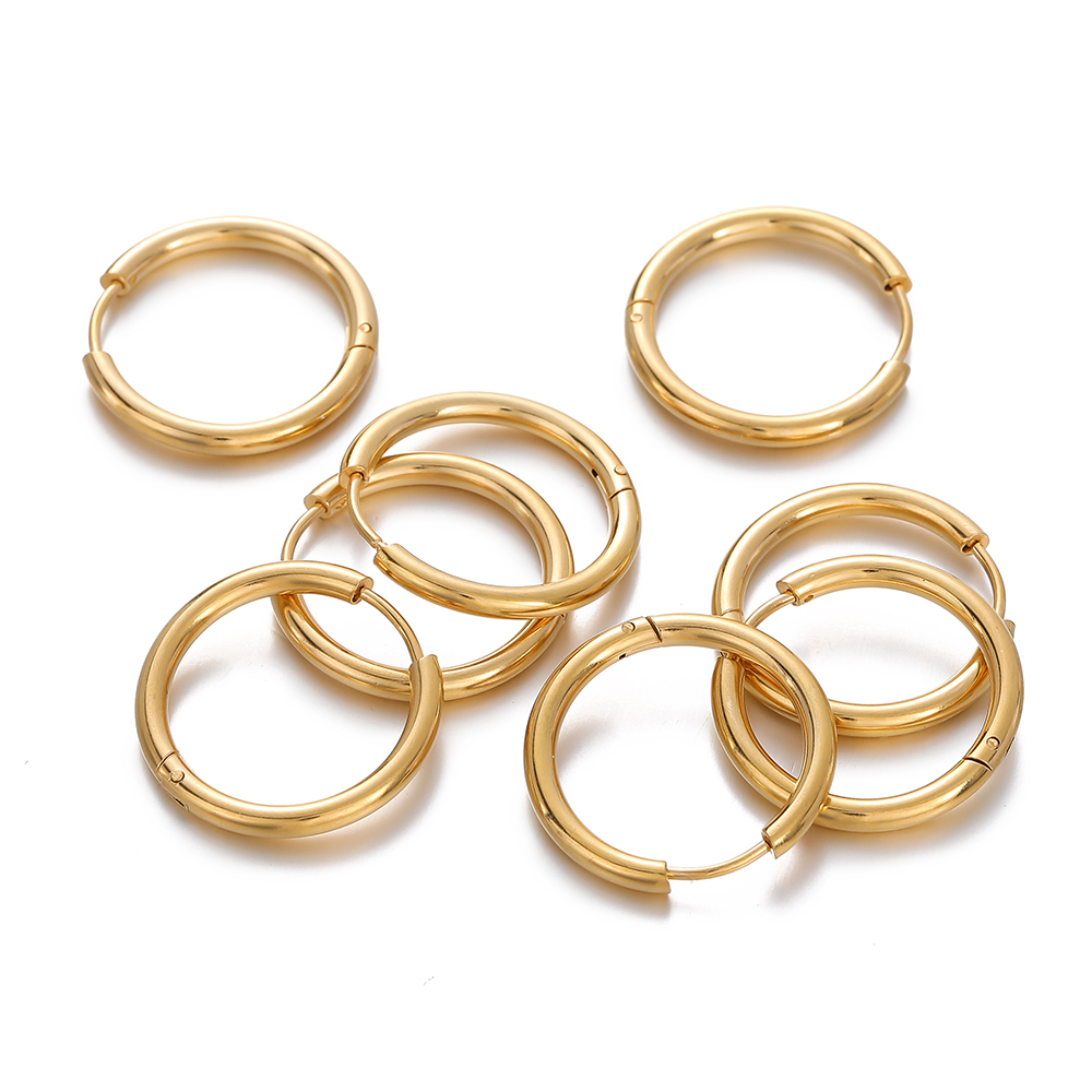 2 pcs 8/10/12/14/16/18mm Stain - Men Accessories Earrings ulasan dan harga