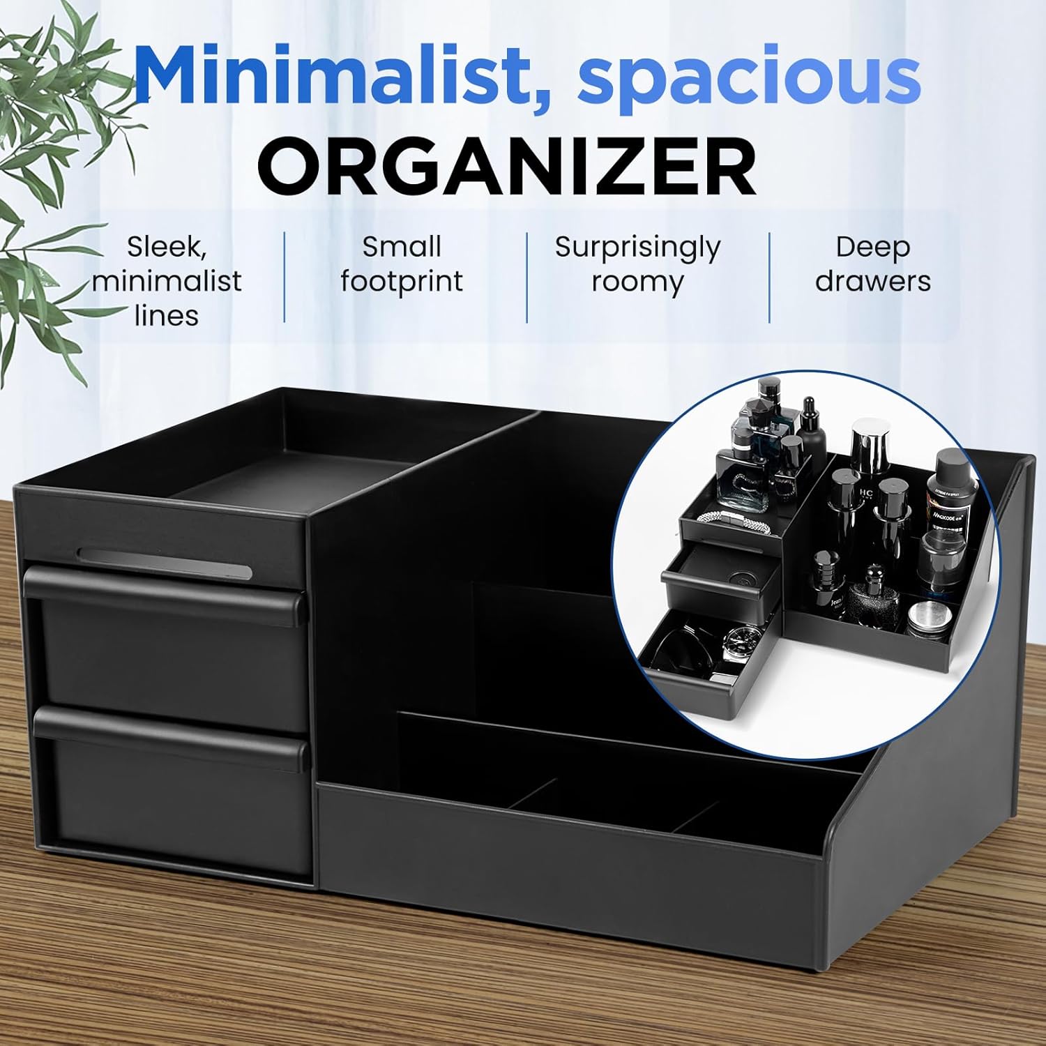 Cosmetics Storage Box for Men  - Men'S Accessories Rack ulasan dan harga